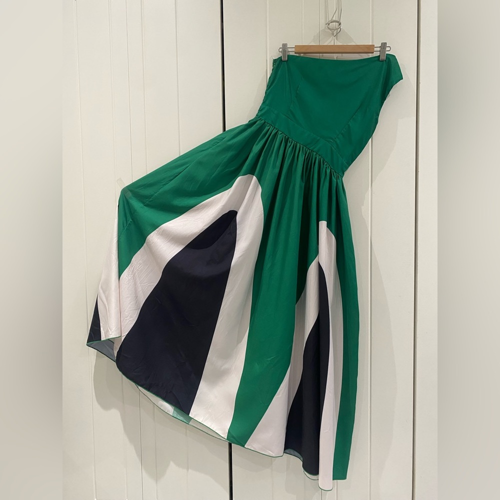 Graphic one-shoulder dress